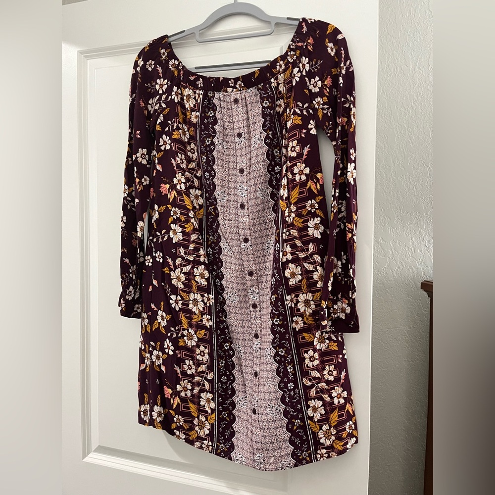 Xhilaration Size S - burgundy dress